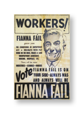 Fianna Fáil Election Poster, 1948