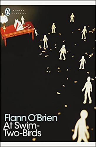 If there is a Flann O'Brien or Myles na gCopaleen book on the shelves. I like to read passages from it to some of the browsers if I get a chance.