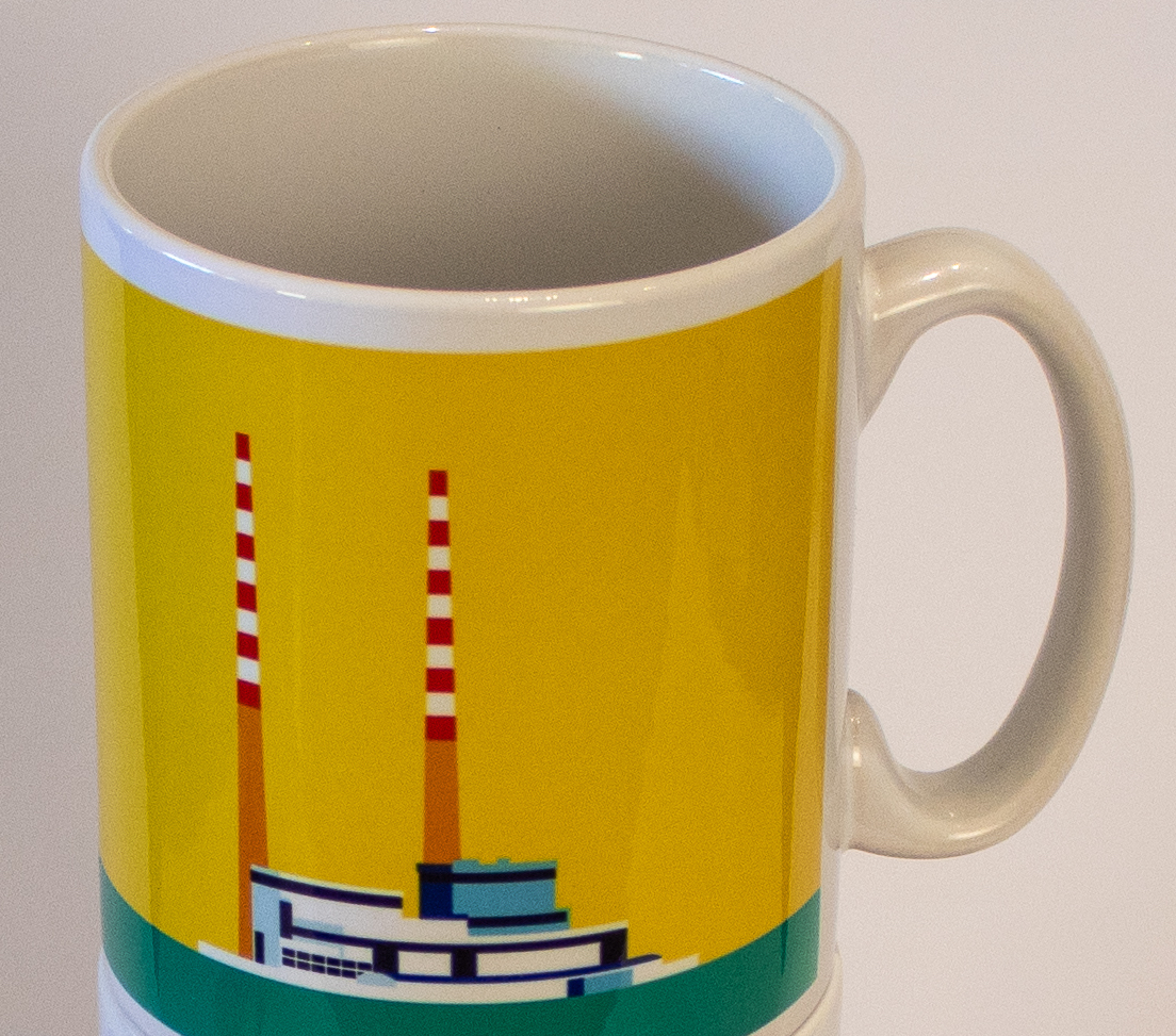 The Poolbeg Chimney mug. The Stacks can be divisive, but to me they are iconically Dublin.